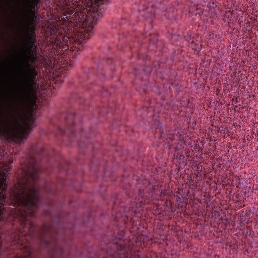 100% 2-Ply Cashmere Burgundy Sweater C by Bloomingdales Size Small - Picture 8 of 8